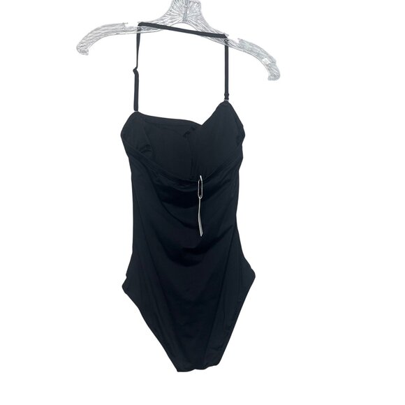 Holipick One Piece Swimsuit Adjustable Straps Swimwear Black Size Medium New - Picture 2 of 10
